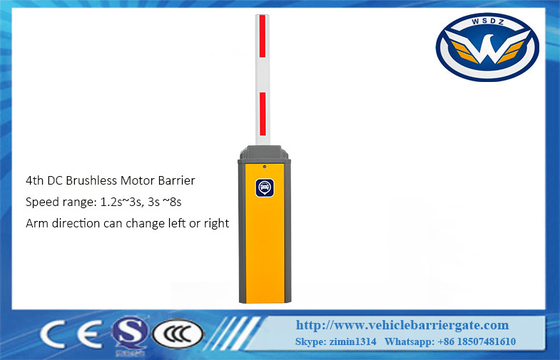 Porte sans brosse de barrière de véhicule du moteur RFID de C.C de vitesse de la barrière réglable 24V de circulation routière