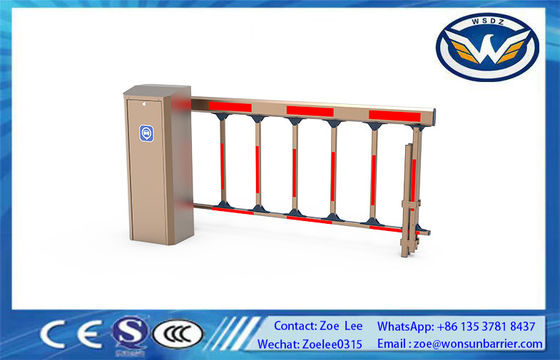1.5s-6s vitesse réglable DC Brushless Motor Parking Barrier Gate pour le contrôle d'accès en couleur dorée