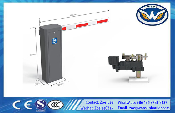 Porte de barrière intelligente de 24 V à courant continu économique avec vitesse réglable 2,5s-6s DZ-2212