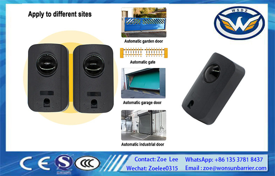 Détecteur de faisceau infrarouge pour moteurs de portail coulissant 12/24V AC/DC Auto-alignement 15m de détection