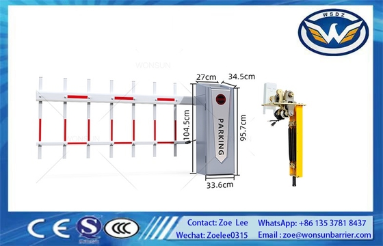 Barrière de route avec barrière de sécurité automatique à grande vitesse pour moteur servo avec feu à LED